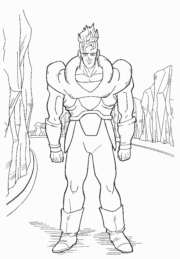 Jogue Saiyajin para colorir on-line, um jogo de Pintar