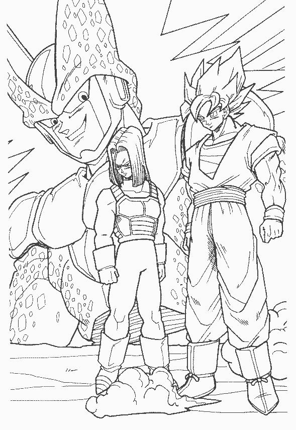 dbz warriors coloring pages - photo #24