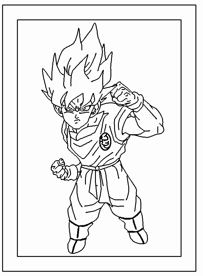 Goku Super Saiyan 5 - Desenho e Dicas para Colorir 