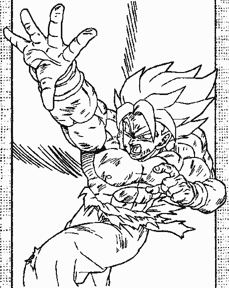 dbz warriors coloring pages - photo #3