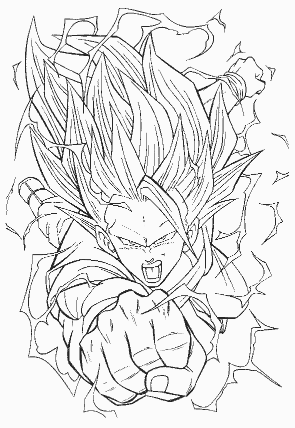 dbz warriors coloring pages - photo #9