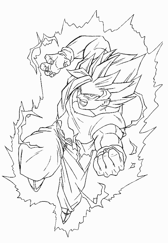 dbz warriors coloring pages - photo #22