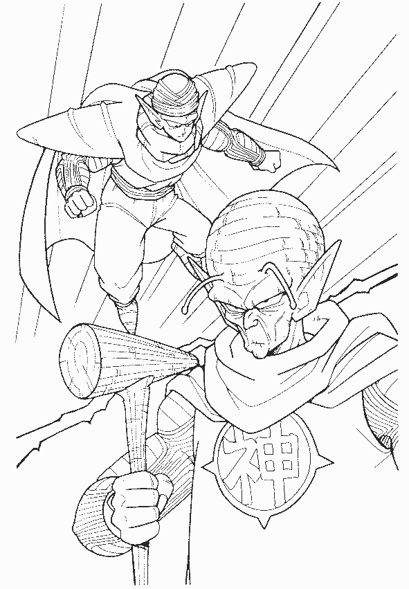 dbz warriors coloring pages - photo #4