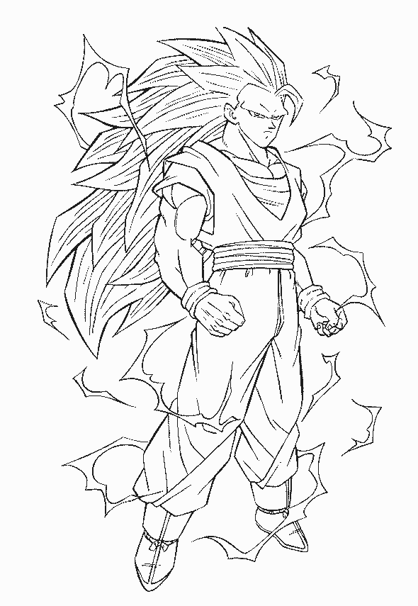 dbz warriors coloring pages - photo #6