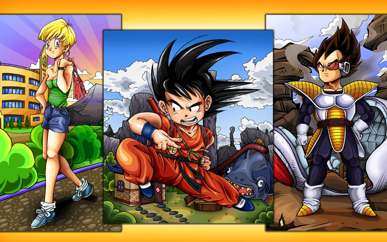 DBZ Warriors - Widescreen Dragon ball Z Wallpapers of Goku, Vegeta, 